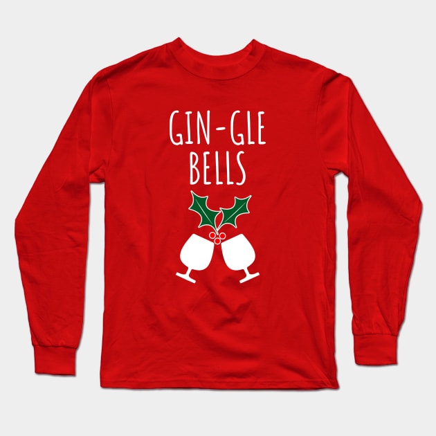 Gin-gle Bells Long Sleeve T-Shirt by LunaMay